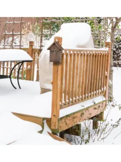 Marienkäferhaus in Braun - (B)18 x (H)23 x (T)10 cm