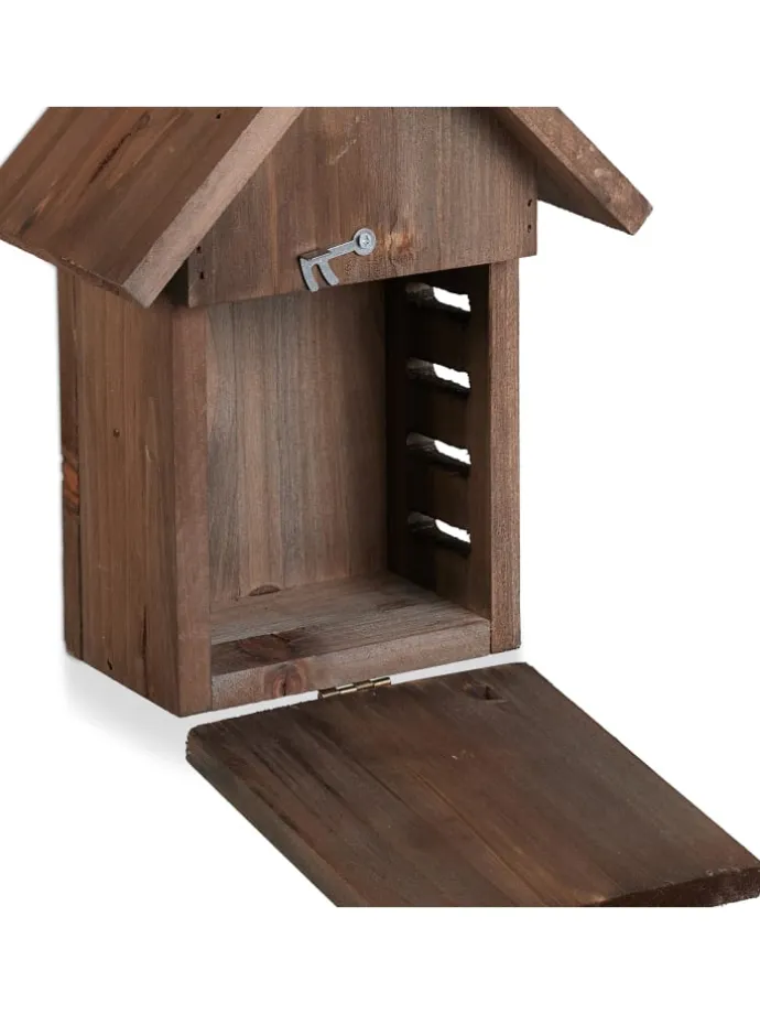 Marienkäferhaus in Braun - (B)18 x (H)23 x (T)10 cm