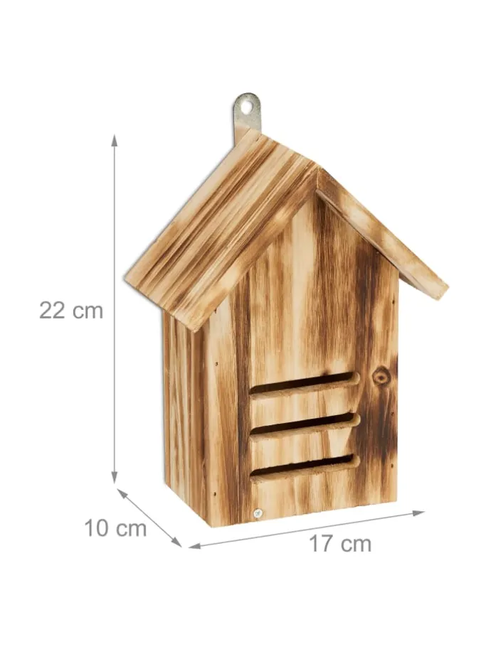 Marienkäferhaus in Natur - (B)17 x (H)22 x (T)10 cm