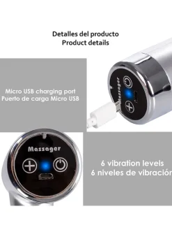 Massagepistole ''SJ-8200'' in Silber