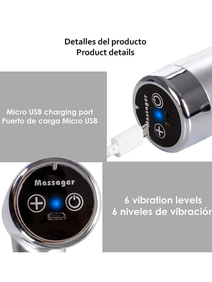 Massagepistole ''SJ-8200'' in Silber