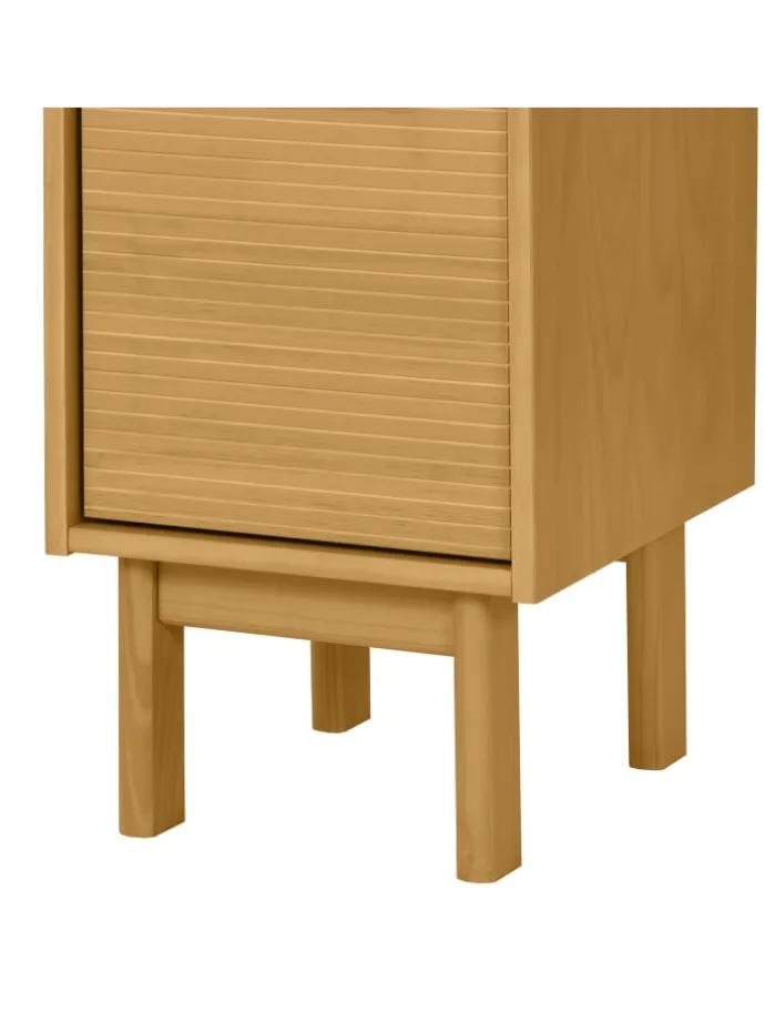 Massiver Hochschrank CAVA in Pinie Natur