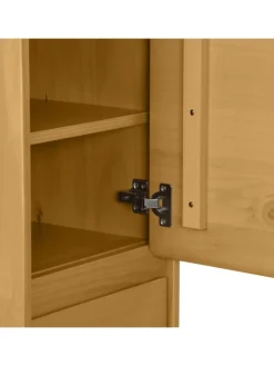 Massiver Hochschrank CAVA in Pinie Natur