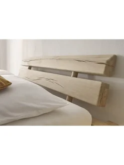 Massivholz Balkenbett Inger 180x200 cm in Eiche