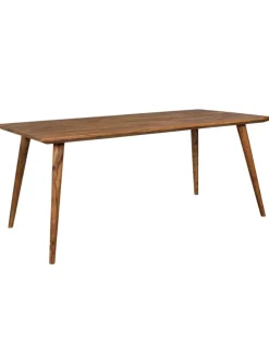 Massivholz Esstisch im Retro Landhausstil, handgefertigt, Sheesham-Holz