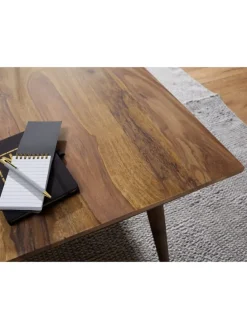 Massivholz Esstisch im Retro Landhausstil, handgefertigt, Sheesham-Holz