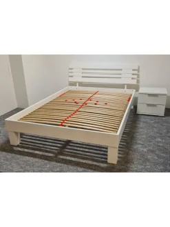 Massivholzbett Enrike 140x200 cm in Weiß