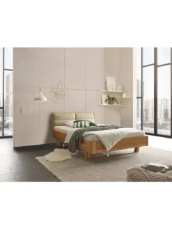 Massivholz-Bett TJARK ca.140x200 cm in Eiche geölt