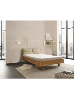 Massivholz-Bett TJARK ca.140x200 cm in Eiche geölt