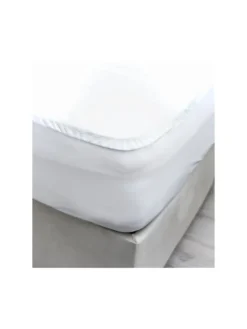 Matratzenschoner mit Rundumgummizug Matratzenauflage in Weiß
