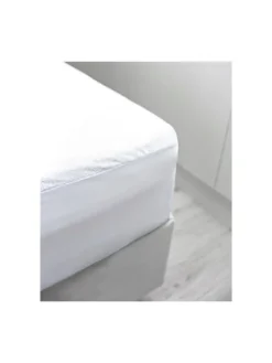 Matratzenschoner mit Rundumgummizug Matratzenauflage in Weiß