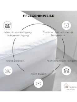 Matratzenschoner mit Rundumgummizug Matratzenauflage in Weiß