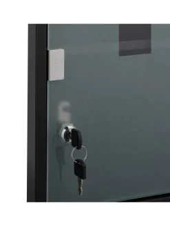 Medizinschrank in Schwarz - (B)30 x (H)45 x (T)17,5 cm