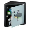 Medizinschrank in Schwarz - (B)30 x (H)30 x (T)17,5 cm