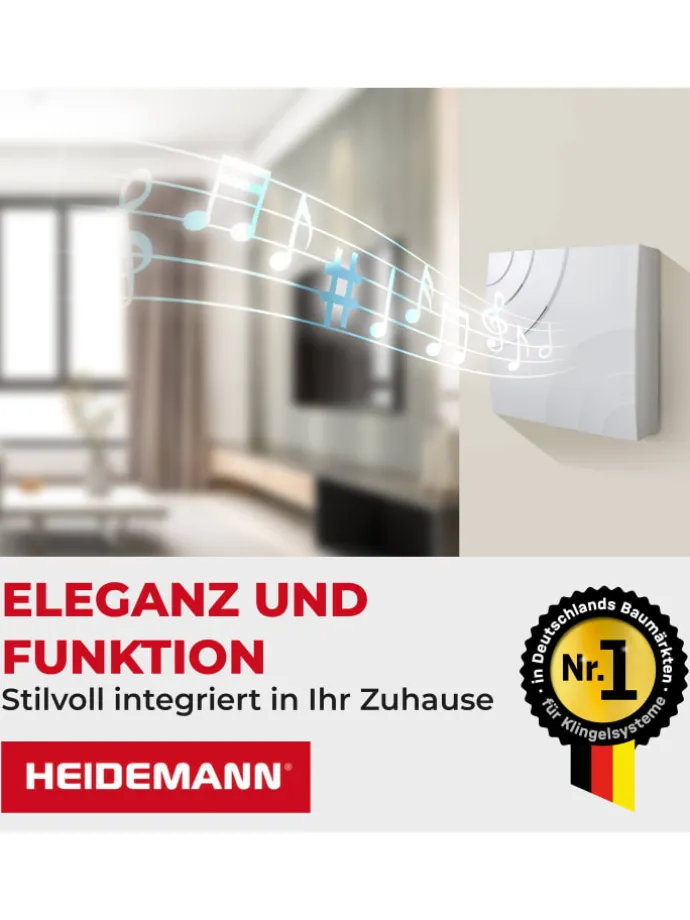 Mehrklang-Gong Quarter reinweiß