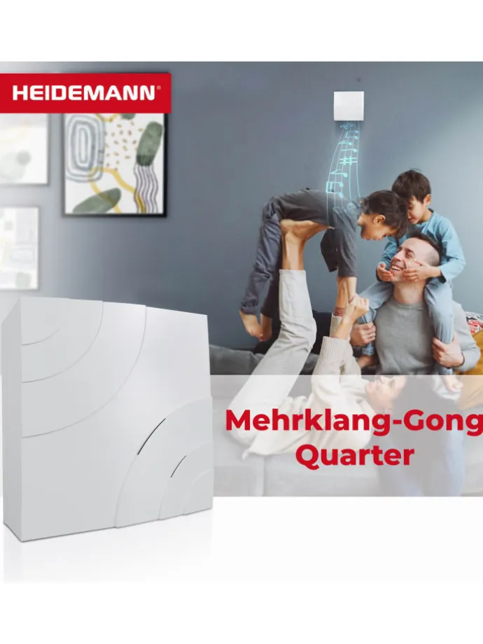 Mehrklang-Gong Quarter reinweiß