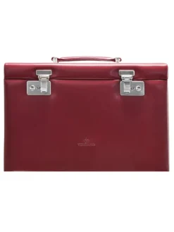 Merino Schmuckkasten 33 cm in rot