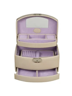 Merino Schmuckkasten 23 cm in beige