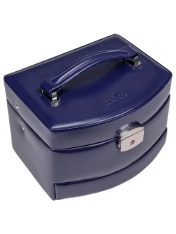 Merino Schmuckkasten 14 cm in dunkelblau