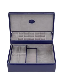 Merino Schmuckkasten 30 cm in dunkelblau