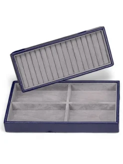 Merino Schmuckkasten 30 cm in dunkelblau