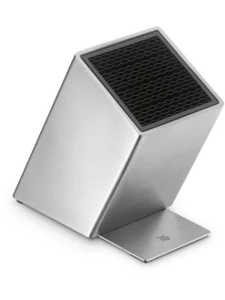 Messerblock ''Flextec'' in Silber - (B)15,7 x (H)25 x (T)26,5 cm