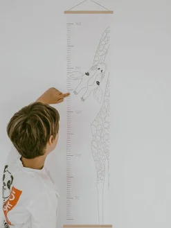 Messlatte "Giraffe" in Weiß - (B)19,5 x (H)100 cm