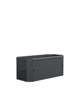 Metall Pflanzkasten Blumentopf 39x18 Balora S in Schwarz