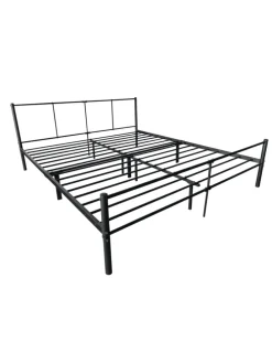 Metallbett Laos in Schwarz (B)180cm