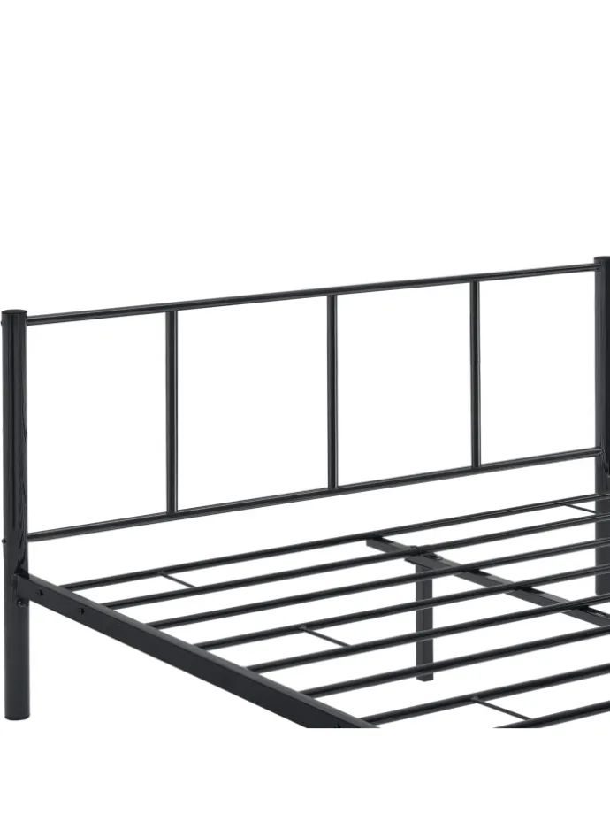 Metallbett Laos in Schwarz (B)180cm