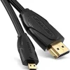 Micro-HDMI auf HDMI Kabel 3 Meter schwarz