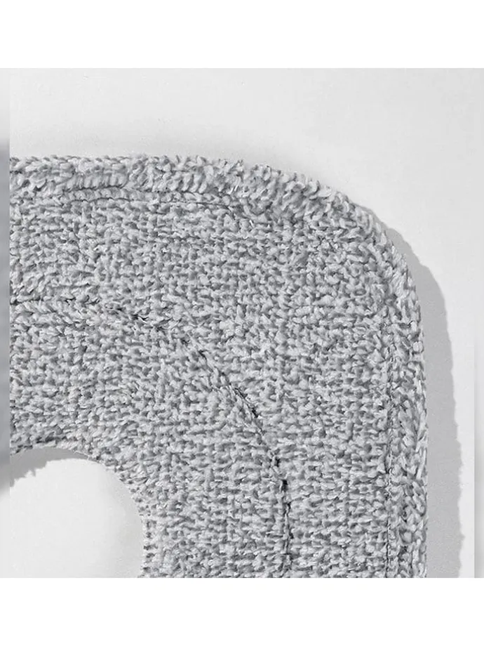 Mikrofaser-Mopppads in Grau - (L)22,5 x (B)22,5 cm