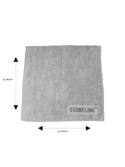 Mikrofasertuch in Grau - (L)30 x (B)30 cm