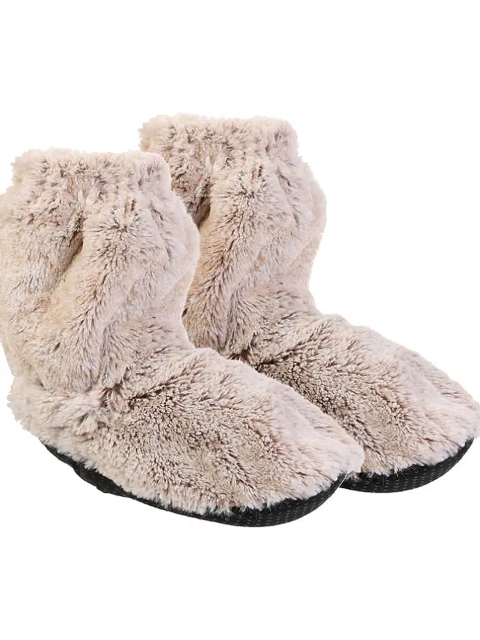 Mikrowellen-Fußwärmer in Beige