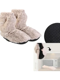 Mikrowellen-Fußwärmer in Beige