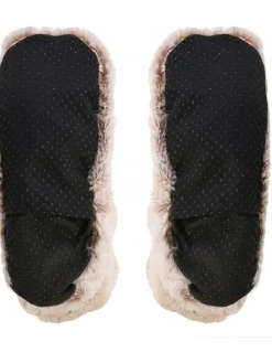 Mikrowellen-Fußwärmer in Beige