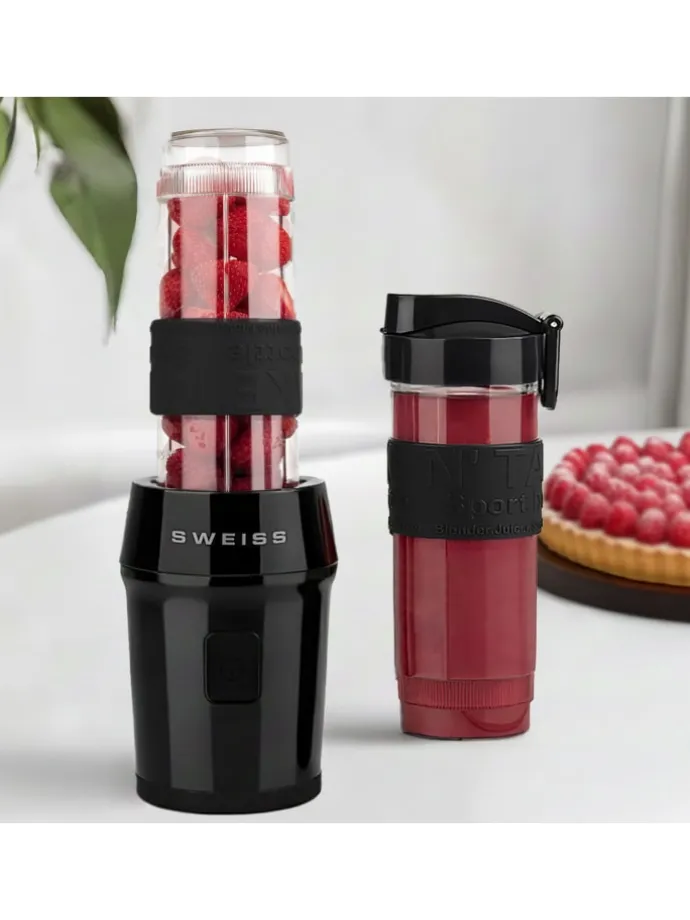 Mini-Blender, Smoothie-Maker MOOV9, 570 ml, 300 W, Schwarz