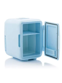 Mini-Kosmetik-Kühlschrank in Blau - (B)21,5 x (H)29,2 x (T)28 cm