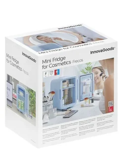 Mini-Kosmetik-Kühlschrank in Blau - (B)21,5 x (H)29,2 x (T)28 cm