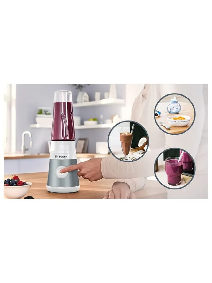 Mini-Standmixer "VitaPower" in Silber/ Weiß - 450 W