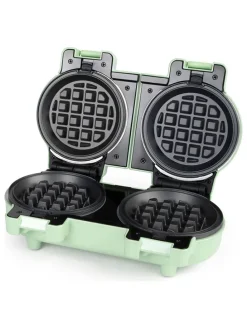 Mini-Waffeleisen in Grün