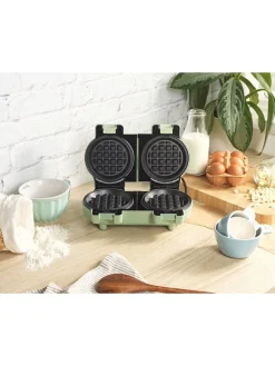 Mini-Waffeleisen in Grün