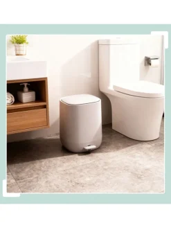 Mülleimer Bad in Beige - 5 l