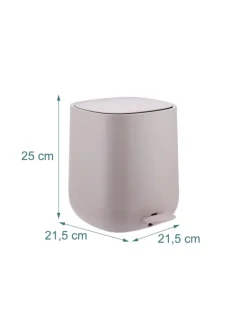 Mülleimer Bad in Beige - 5 l