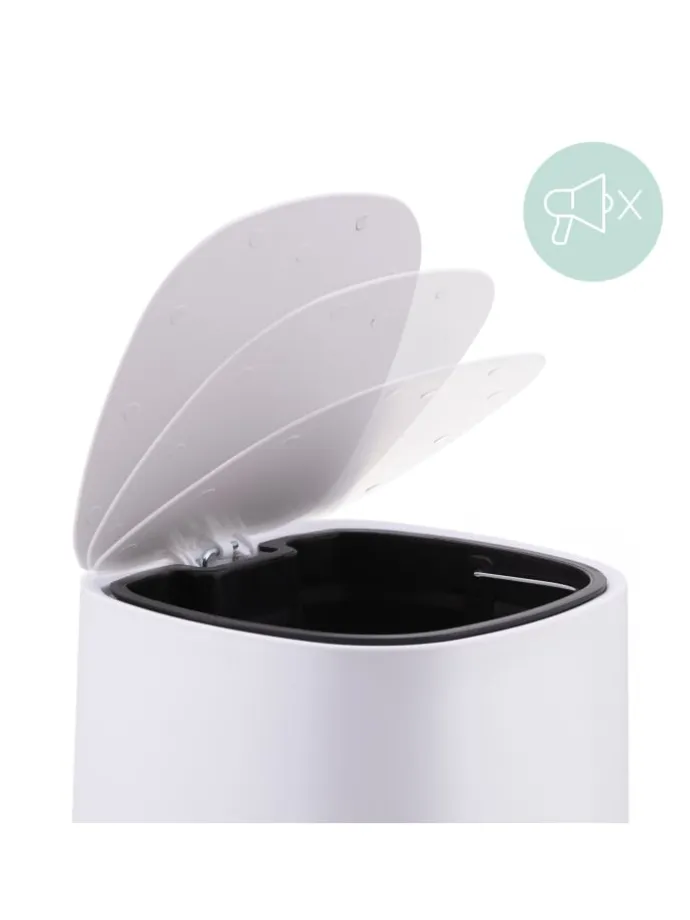 Mülleimer Bad in Weiß - 5 l