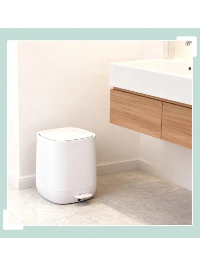 Mülleimer Bad in Weiß - 5 l