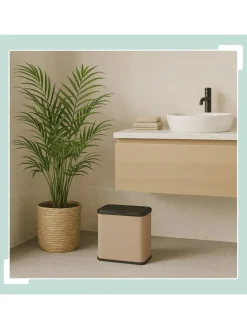 Mülleimer in Beige - 5 Liter