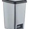 Mülleimer in Grau - (B)22,5 x (H)39,9 x (T)31 cm