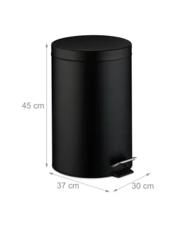 Mülleimer in Schwarz - 20 Liter