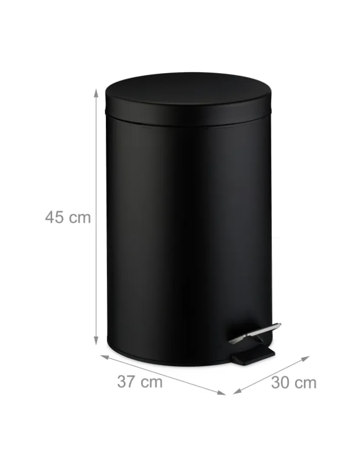 Mülleimer in Schwarz - 20 Liter